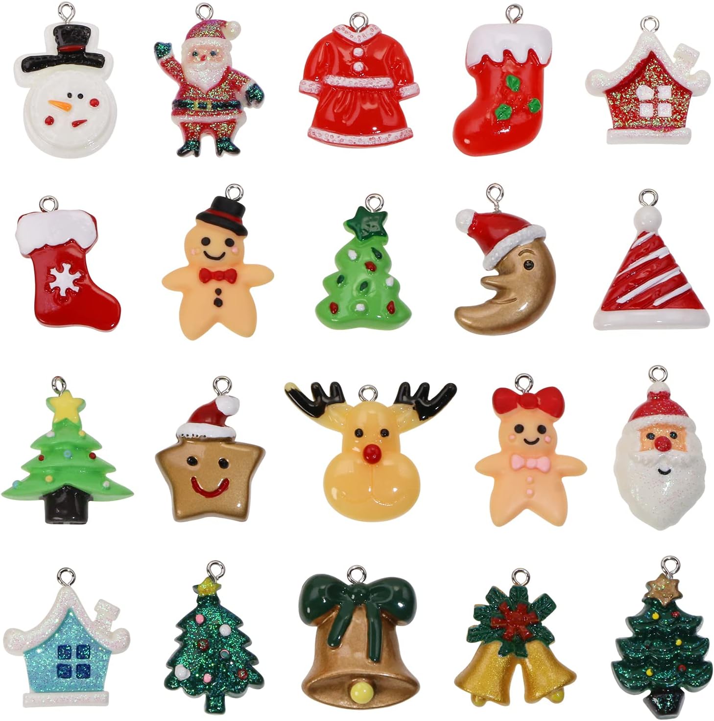 Penta Angel Mini Christmas Ornaments 20Pcs Small Cute Resin Santa Snowman Reindeer Christmas Tree Hanging Supplies for Women Men Girls Christmas Decoration (20) Penta Angel Mini Christmas Ornaments 20Pcs Small Cute Resin Santa Snowman Reindeer Christmas Tree Hanging Supplies for Women Men Girls Christmas Decoration (20)