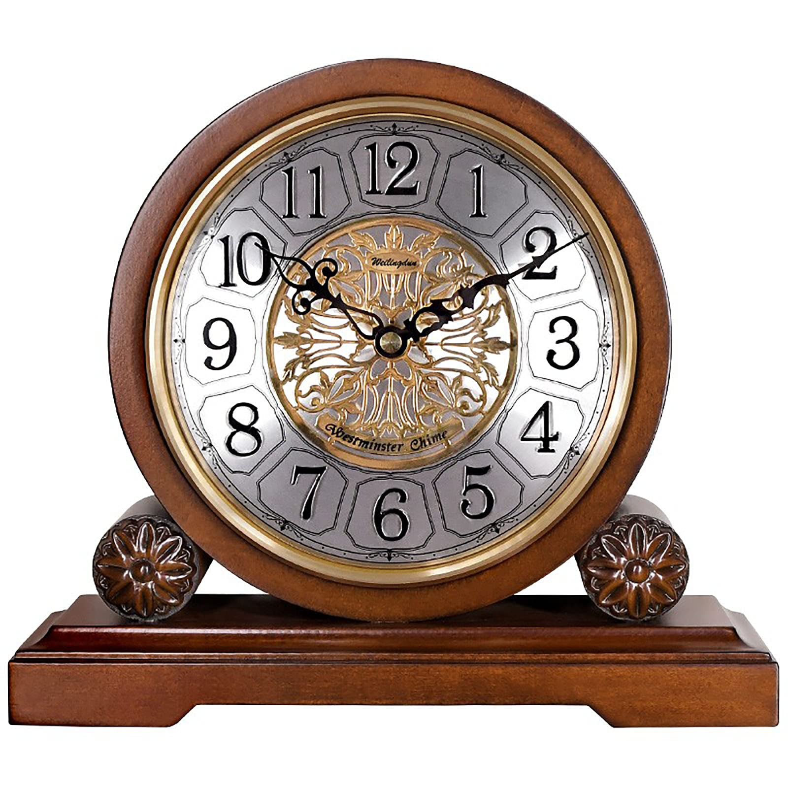 Analog Alarm Clock Vmarketingsite Mantel Clocks Battery Operated Silent  Wood Table Clock Westminster Mantle Clocks Vintage Chime