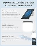 ANRAN 2K Cámara Vigilancia WiFi Exterior con Luz de Pared, Seguridad Cámara Inalámbrica con Panel Solar+Bateria Recargabl, luz activada por Movimiento, Detección PIR, Visión Nocturna en Color, IP66 - 3
