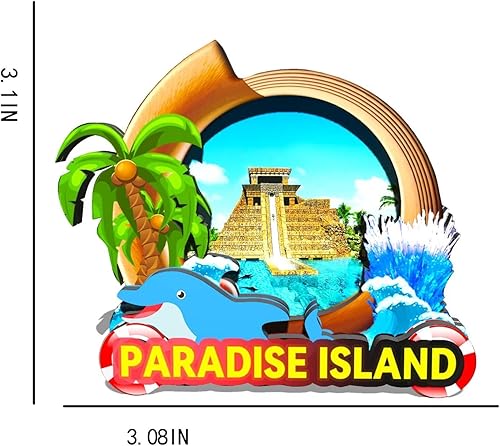 Miniatura 3 de Imán de madera para nevera de Bahamas Paradise Island, 3D, monumentos de viaje, coleccionables, recuerdos, decoración hecha a mano -724