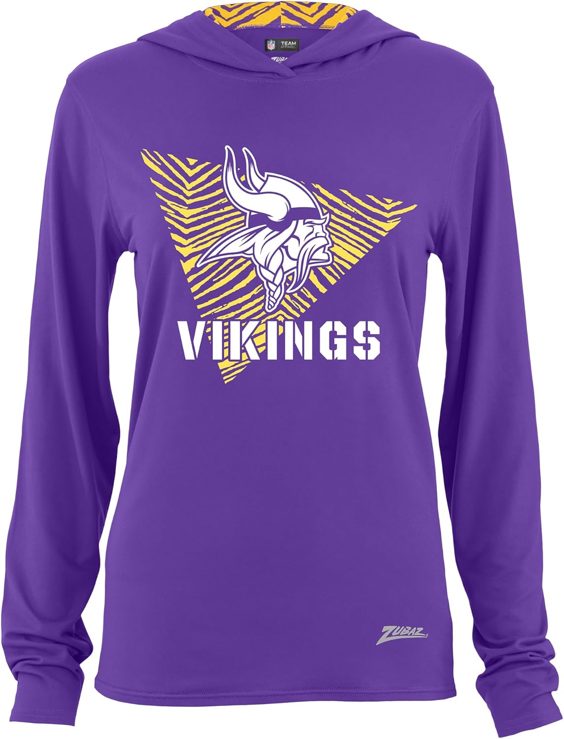 Zubaz NFL Women's Hood Lined Lightweight Hoodie