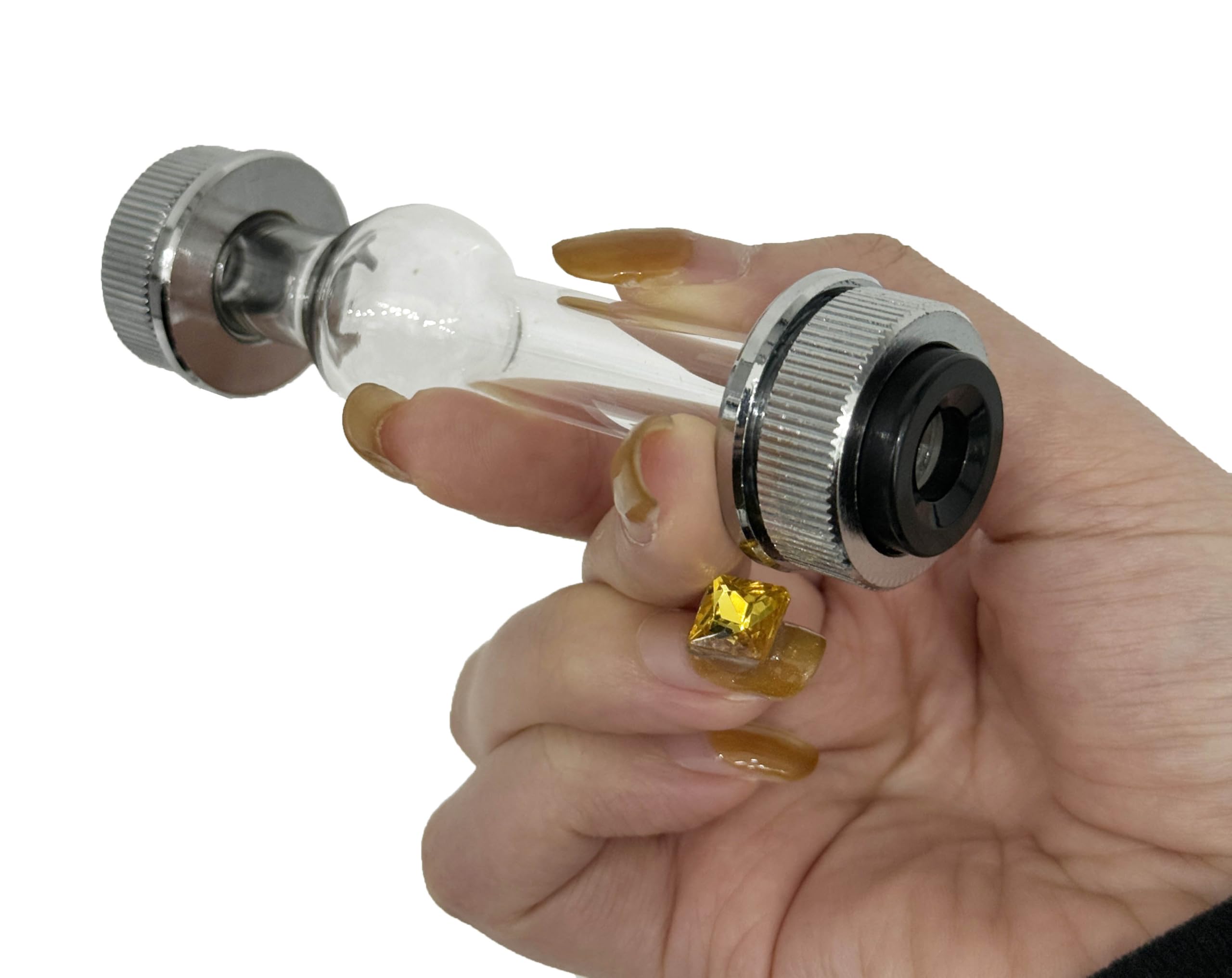 Tubo de polarímetro de vidrio de 100 mm for polarímetro semiautomático POL-200 - Capacidad de muestra de 20 ml, diámetro vítreo de 15 mm