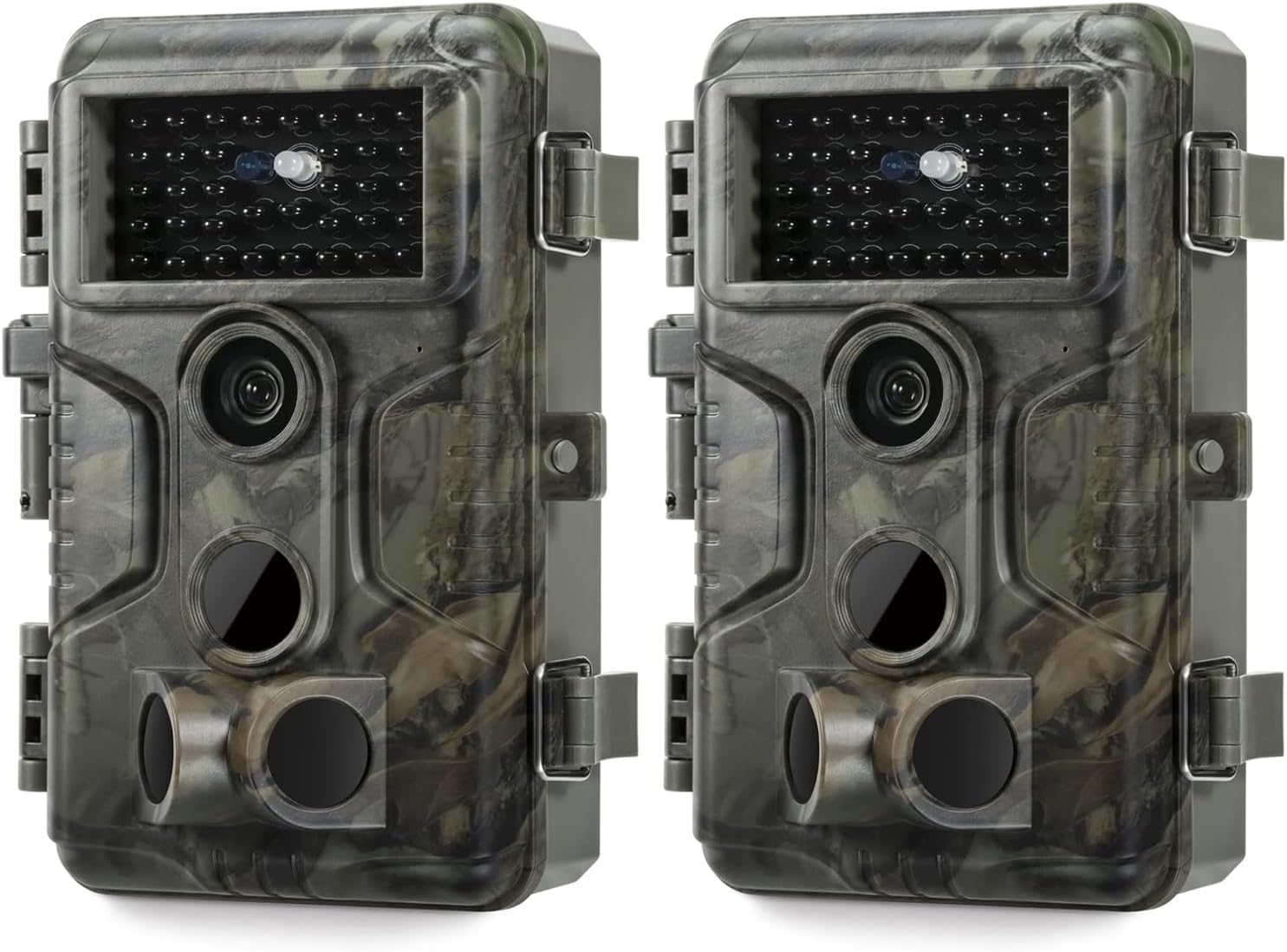 GardePro A3S 2-Pack Trail Camera (Non-Cellular, Non-WiFi), 64MP Photo & 1296P HD Video, 0.1s Trigger, 100ft No-Glow Night Vision, Motion Activated Wildlife Camera
