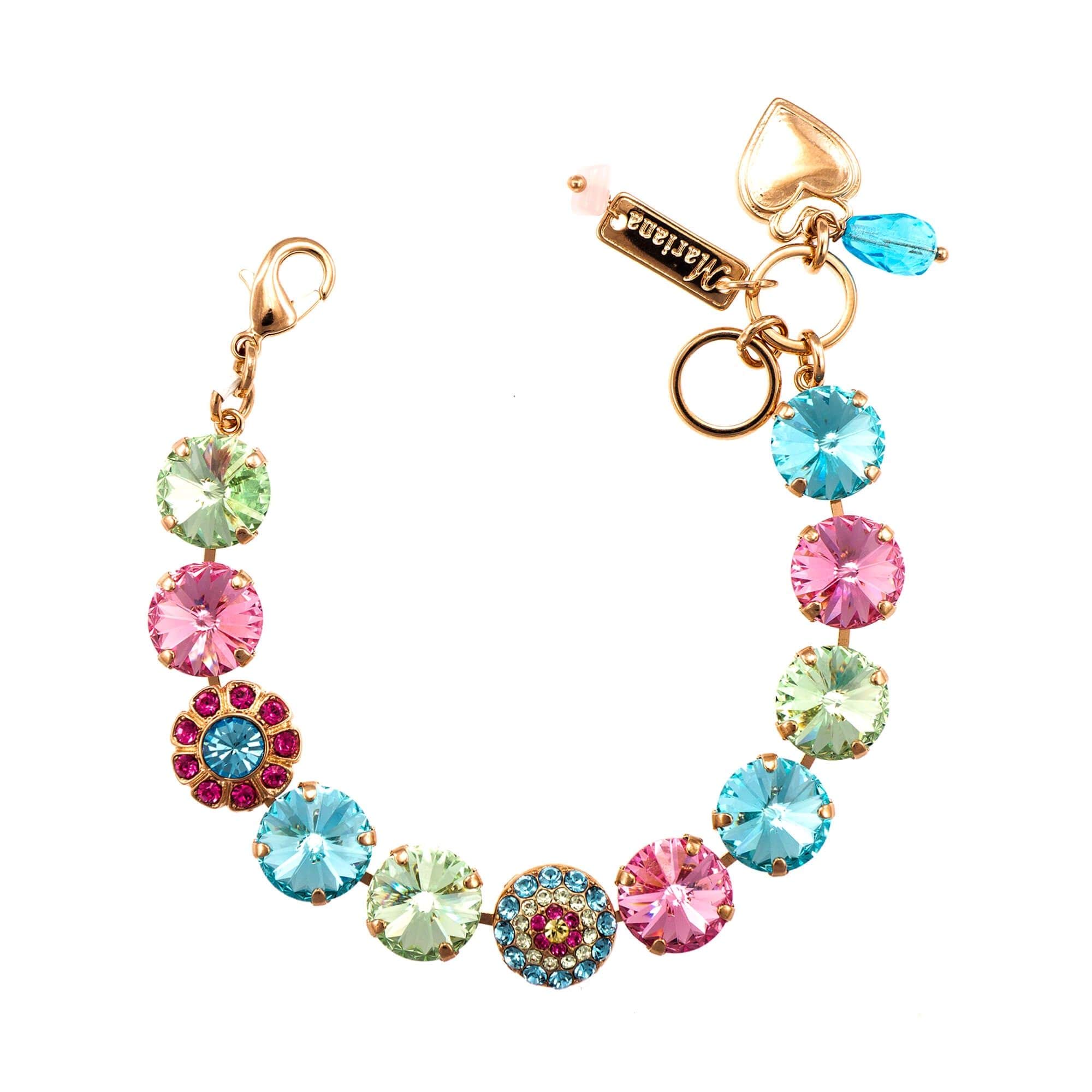 Mariana Jewellery Handmade 24ct Rose Gold Plated Tennis Link