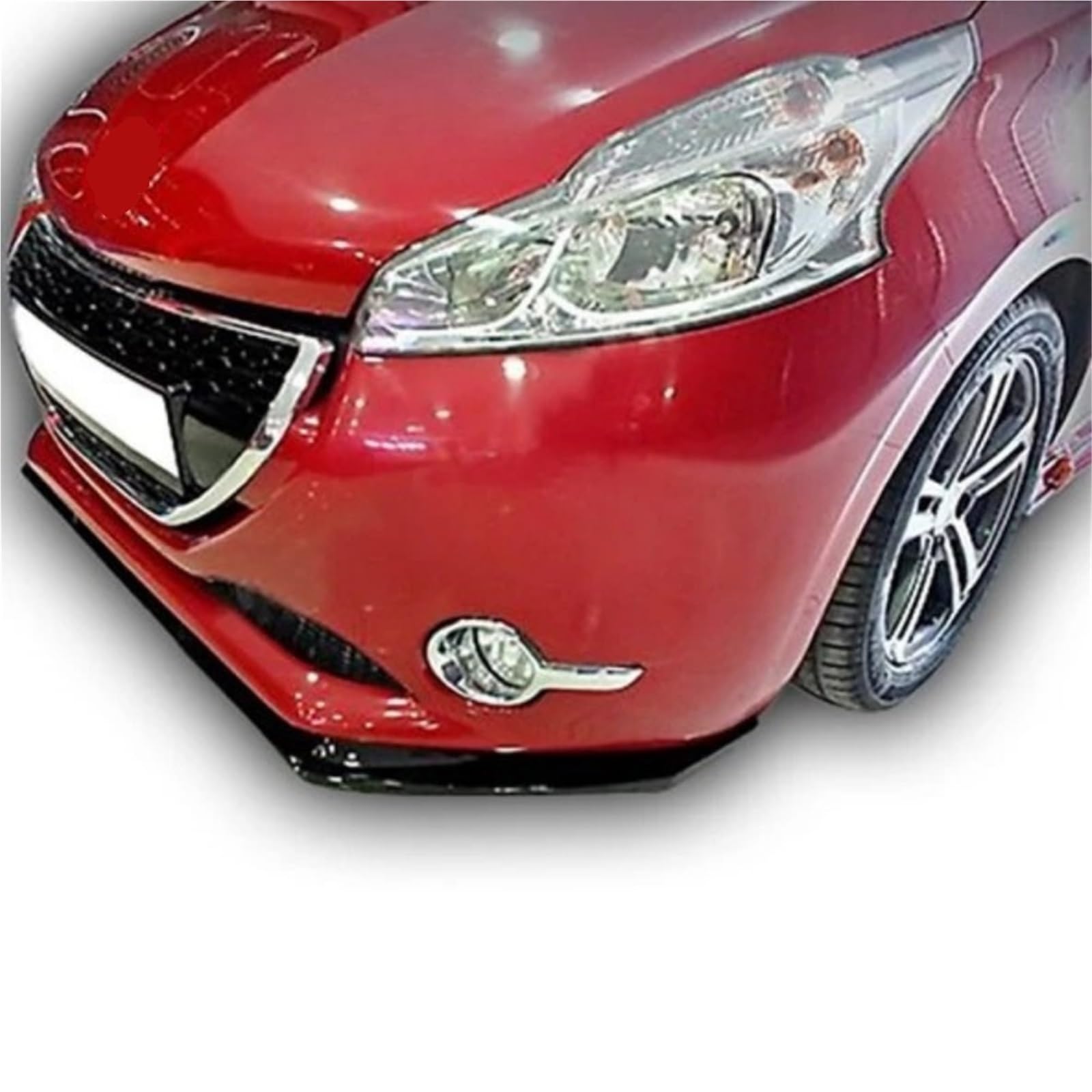 spoiler samochód warga ochronna 3 szt. przedniego zderzaka do Peugeota 208 2012-2018 Zestaw akcesoriów samochodowych Spoiler Splitter Dyfuzor(Gray)