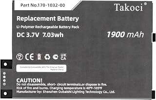 Replacement Battery for 3, 3 Wi-fi, 3G, Graphite, III,fits Part No 170-1032-00, 170-1032-01, GP-S10-346392-0100, S11GTSF01A, 3.7V 1900mAh / 7.03Wh