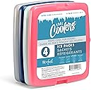Cool Coolers by Fit & Fresh Slim Ice Packs, Quick Freeze Reusable Ice Packs for Lunch Boxes & Coolers, Long-Lasting, Space Saving Lunch Ice Packs
