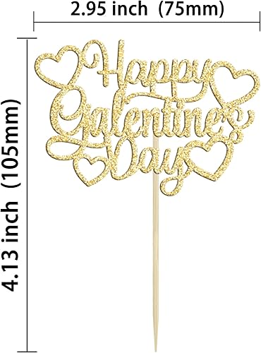 Vista 82 de 36 piezas de decoración de cupcakes para el día de San Valentín, dulce amor, San Valentín, para el día de San Valentín, fiesta de cumpleaños