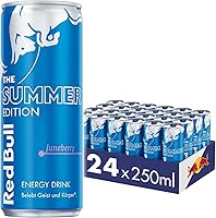 Red Bull Energy Drink Summer Edition 2023 Juneberry - 24er Palette Dosen Getränke, EINWEG (24 x 250 ml)