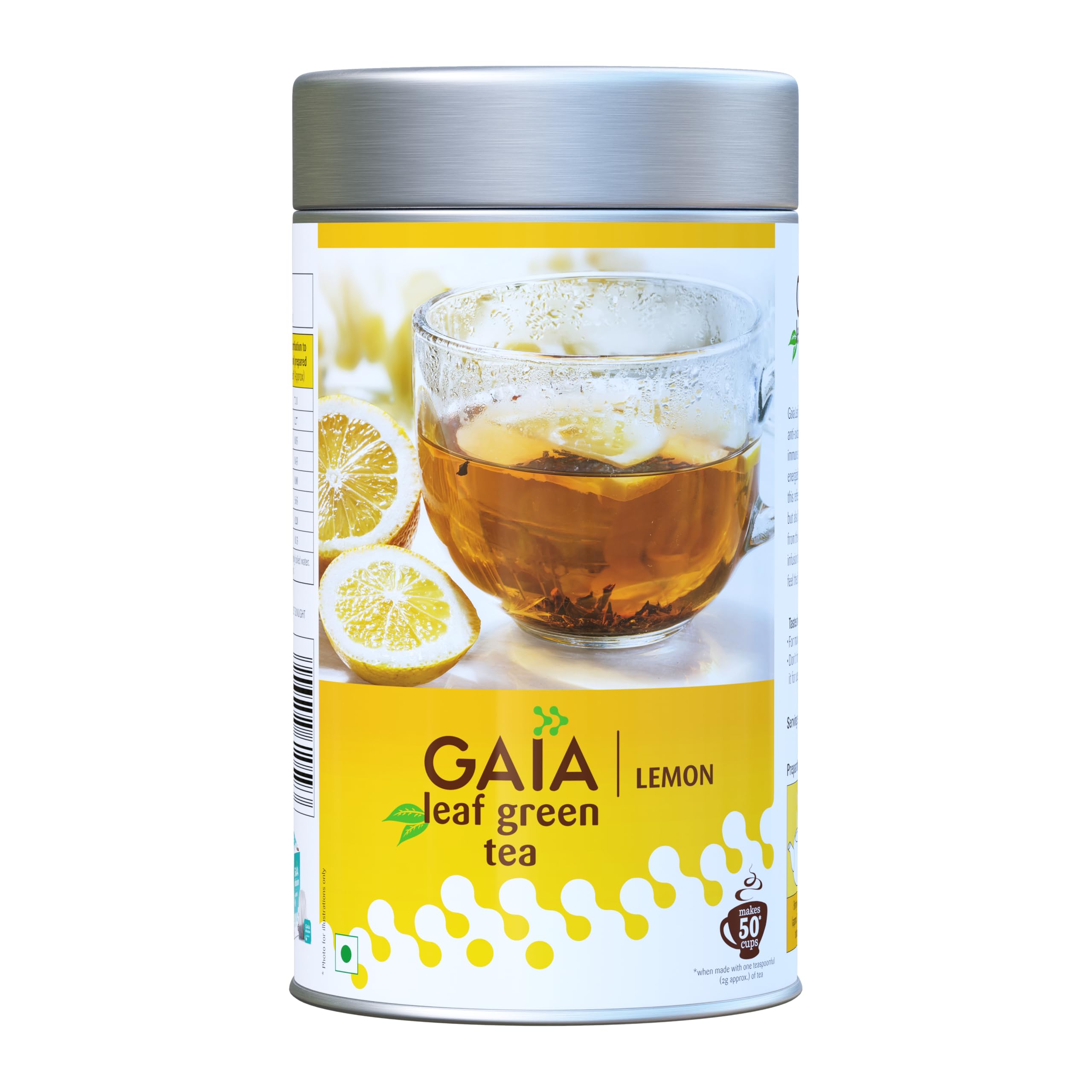 Gaia Leaf Green Tea | Rich in anti-oxidants | vitamin C | Builds immunity | Increases metabolic rate | Detoxifies the body | Lemon (B07B3XHRVW) Amazon Price History, Amazon Price Tracker