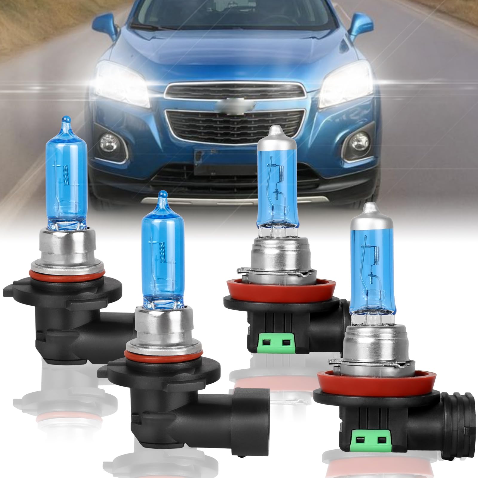 XRDHJI Halogen Headlight Bulbs Combo for Chevy Trax