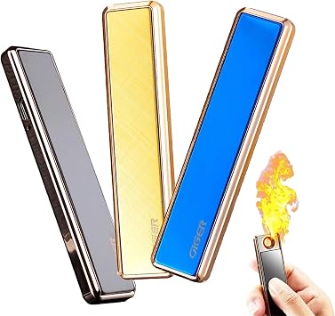 Xipe Windproof USB Arc Lighter, USB Arc Lighter Rechargeable 3pcs