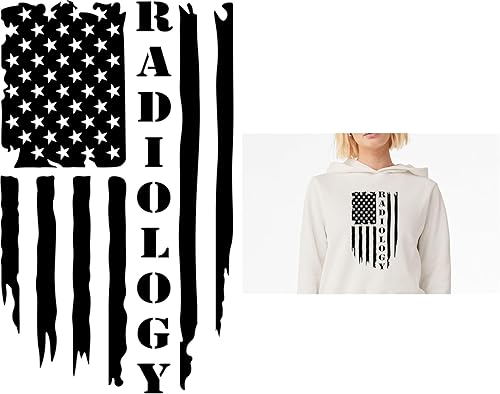 Radiología Bandera de Estados Unidos Parches Adhesivos Transferencias Apliques Letras para Camisetas Tela Ropa  US American