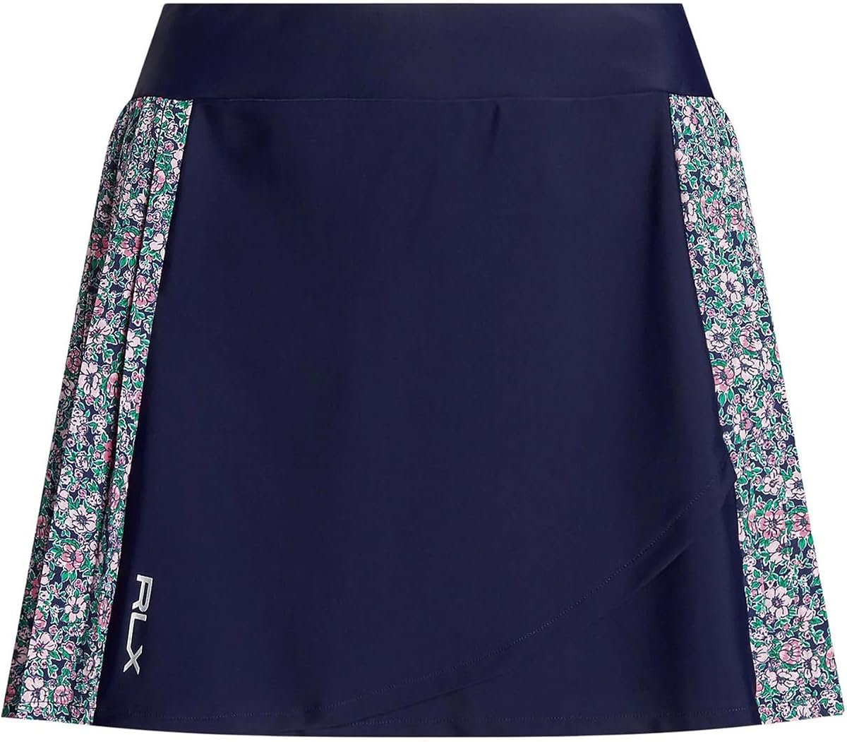 RLX Ralph Lauren Falda pantalón plisada lateral floral para mujer Summer Nights Medium M Navy
