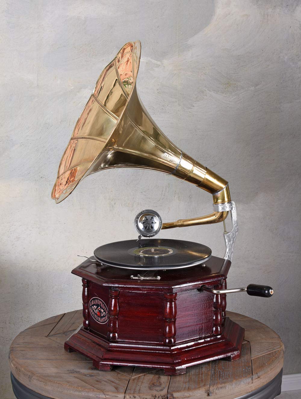 Trichtergrammophon his Masters Voice Tischgrammophon Dekoration Grammofon Antik Grammophone lup006 Palazzo Exklusiv