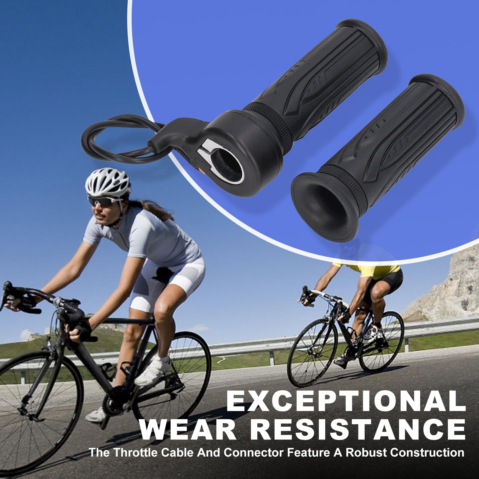 Topyond 20X Full Twist Throttle Stable E-Bike Throttle Electric Bike Throttle Full Twist Throttle Ebike for Scooters and — view 3