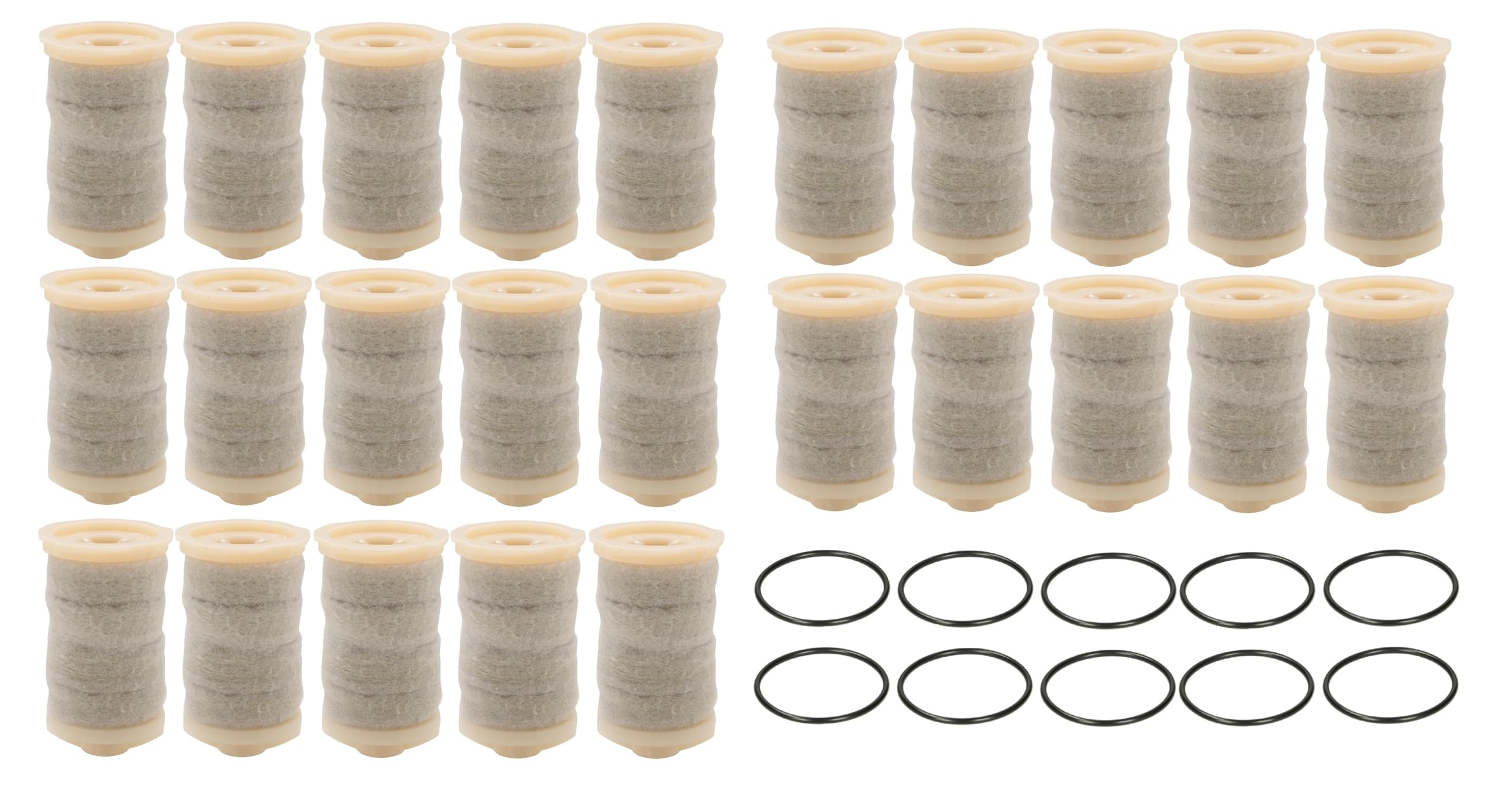 Filtr filcowy 50 µm z sitkiem, filtr oleju opałowego 5, 10 lub 25 szt. w zestawie o-ringi (25 szt. w zestawie 10 x o-ring)