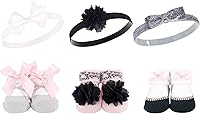 Vista 9 de Hudson Baby Conjunto de regalo de diadema y calcetines para niña