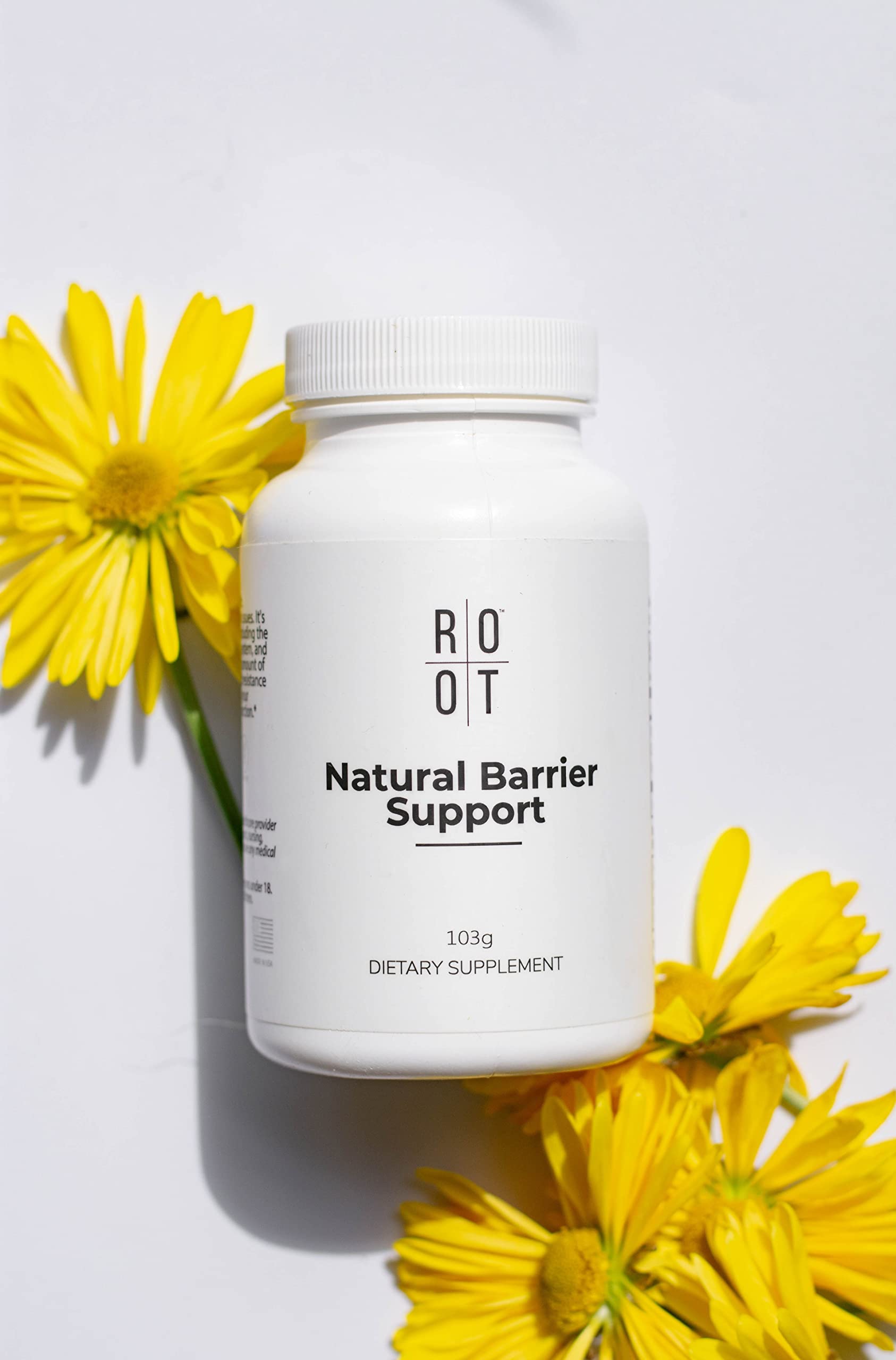 ROOT Wellness Vitamin C, D & Zink Pulver | Natürliche Barriere | 103 g | Pulver mit Vitamin C, Vitamin D und Zink zur täglichen Ergänzung einer ausgewogenen Ernährung.