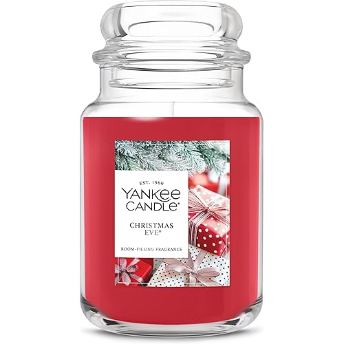 Yankee Candle Christmas Eve Scented Candle, 22oz Large Jar with up to 150 Hour Burn Time, Giftable, Holidays