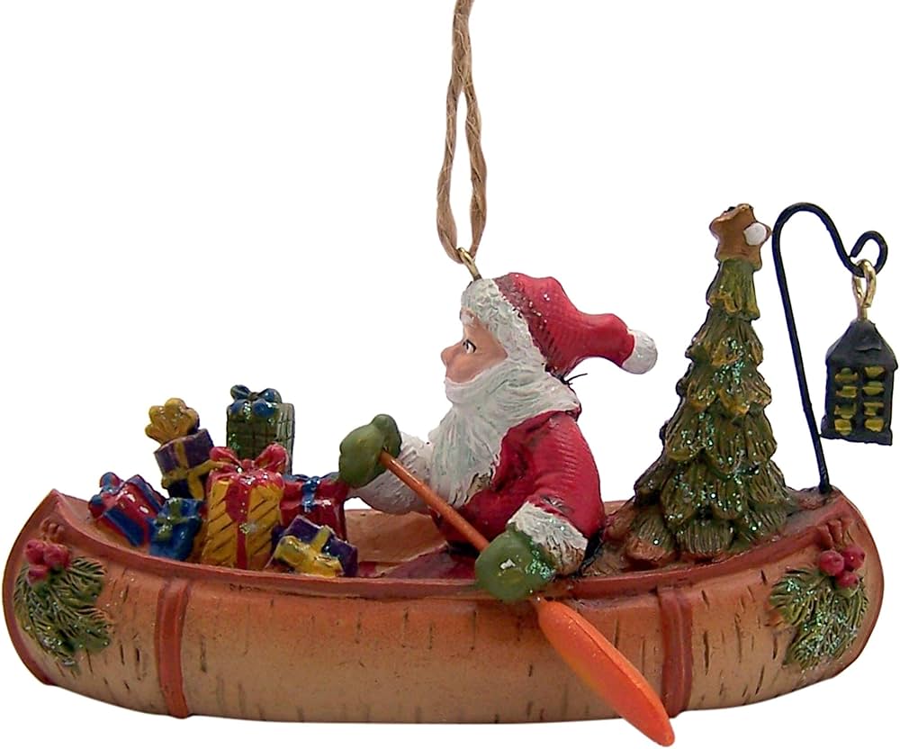 Canoe christmas ornament Clearance