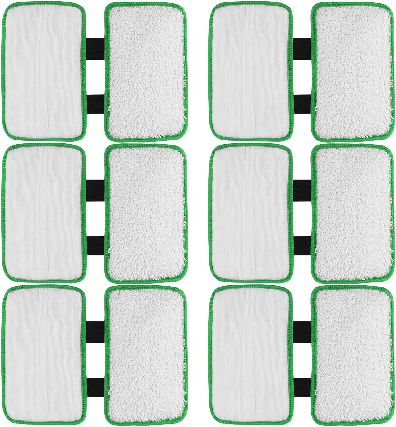 Replacement Pads Refill for Shark Sonic Duo Hardwood Floor Cleaner KD450W, KD400W, SP1000, XTCRU500 ZZ500, ZZ510, Washable & Reusable Microfiber Floor Cleaning Pads (6 Pack)