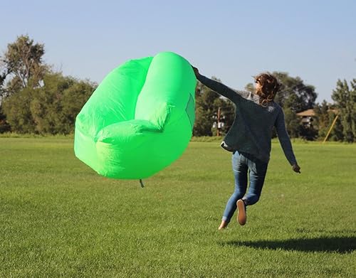 Miniatura 83 de WEKAPO Tumbona inflable, sofá de aire, hamaca, portátil, impermeable y a prueba de fugas, ideal para patio trasero, playa, viajes, camping, picnic