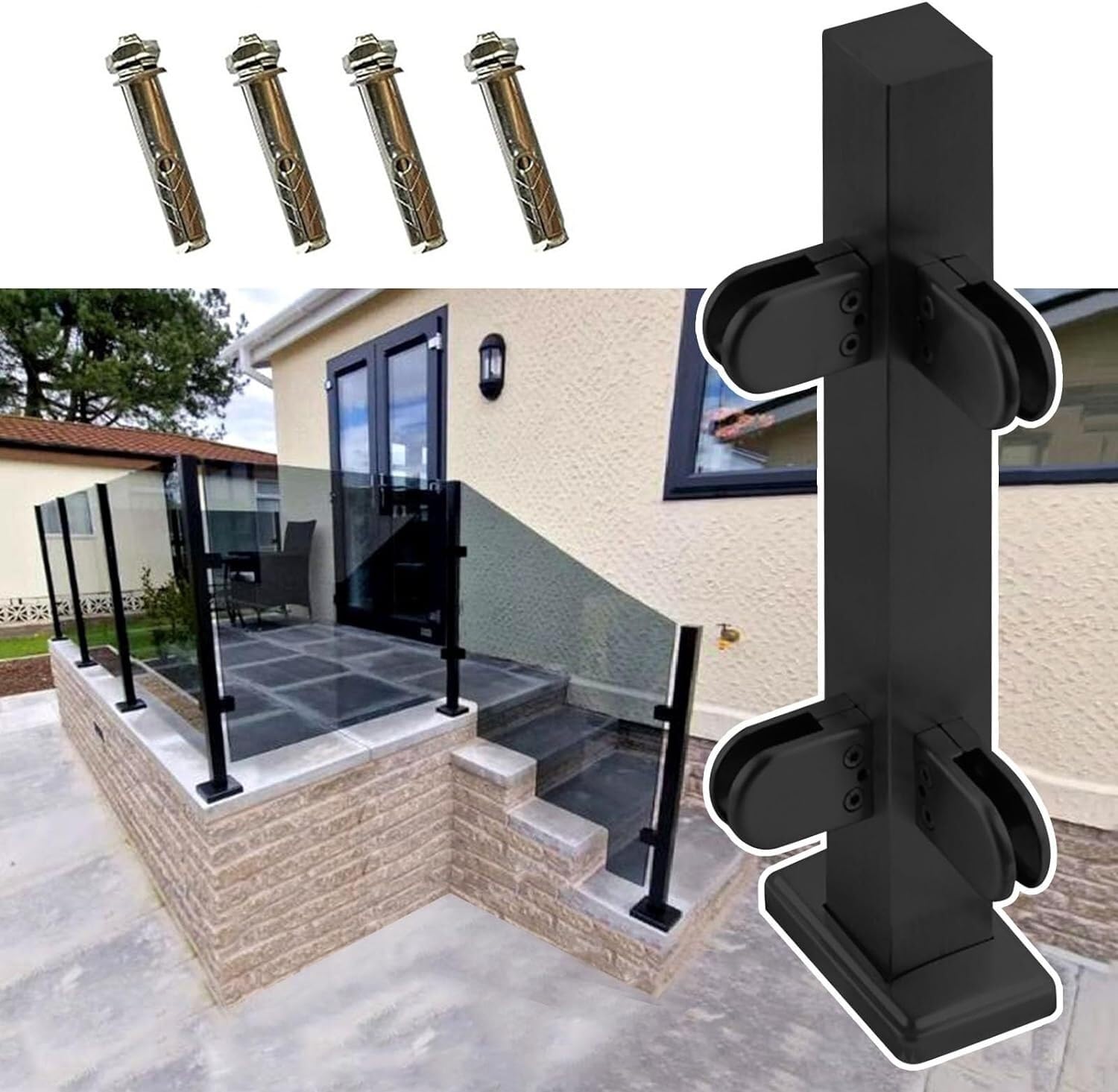 Poste de barandilla de vidrio: transforme su terraza y loft con diseño moderno