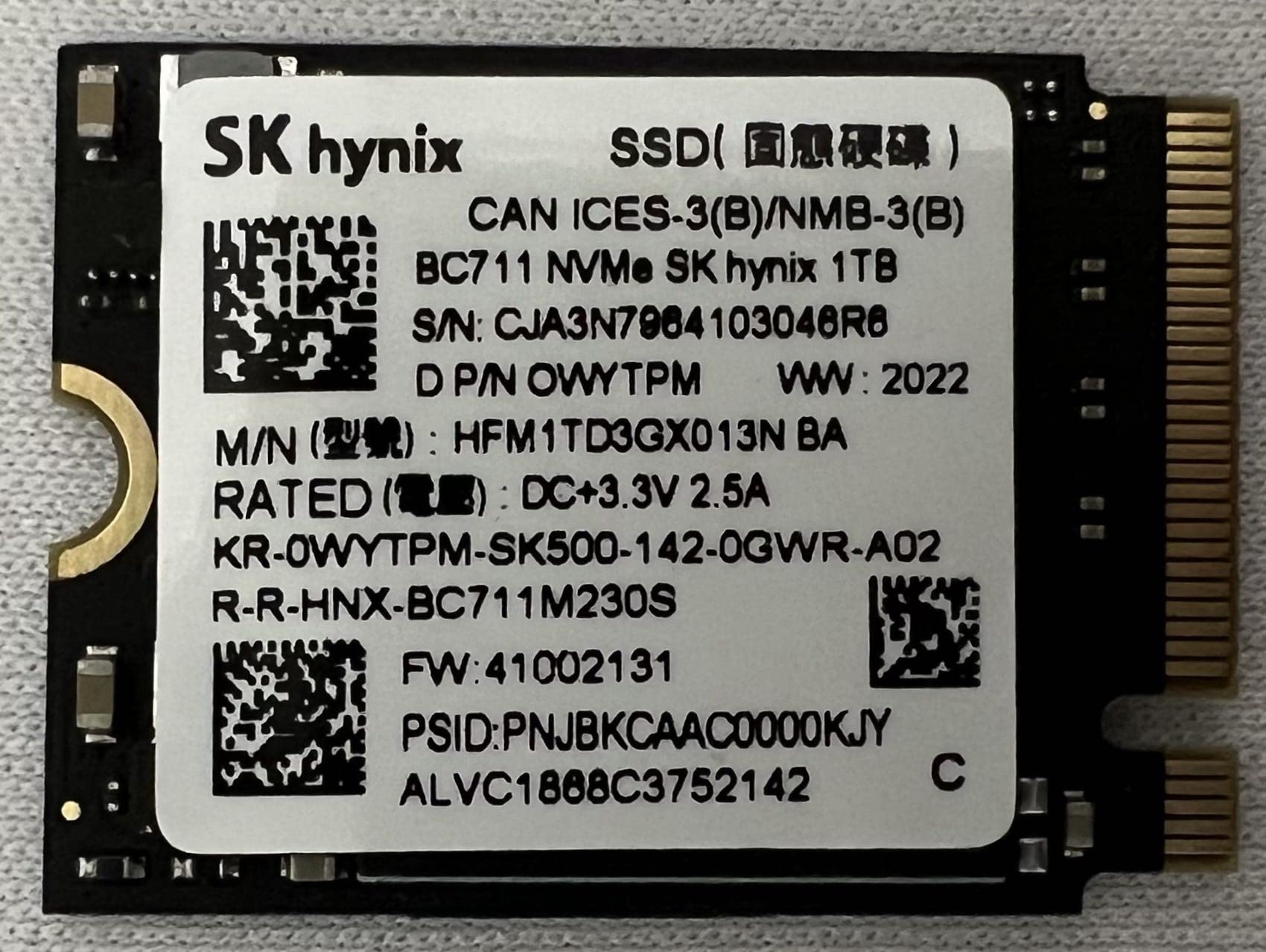 SK hynix M.2 NVMe 1TB 2230サイズSSD Amazon.in: Buy SK HYNIXM.2 PCIe NVMe Class 35 2230 SSD 1TB