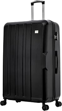 FLYMAX 29" Large Suitcase 4 Wheel Lightweight Luggage Hard Shell Travel Case Hold Check in Fits 23kg - 27kg + 3 Digit Lock Suitcase Large + Telescopic Handle 103 Litre Capacity