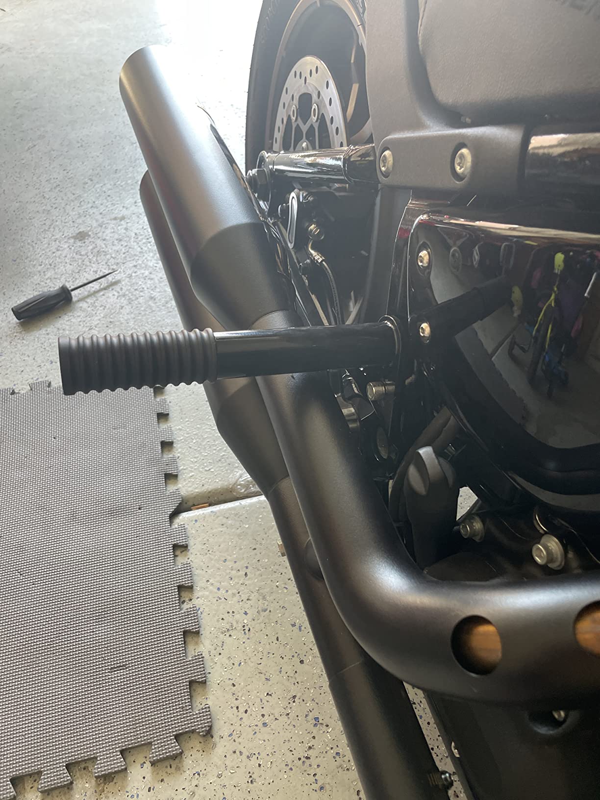 WOWTK Passenger Peg Crash Bar Frame Slider Fits For Harley Davidson Softail Street Bob Low Rider And Heritage Classic 2018 2022