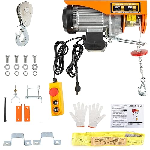 Cabrestante eléctrico de elevación de 1500 libras con control remoto 110 V 120 V, cabrestante eléctrico de elevación automática grúa superior de