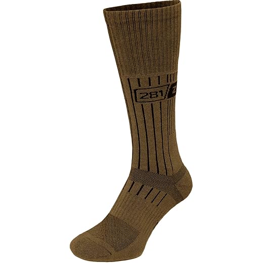 281Z Military Demi Season Breathable Mid Calf Uniform Boot Socks - Army Tactical Trekking Hiking - Outdoor Fishing Hunting