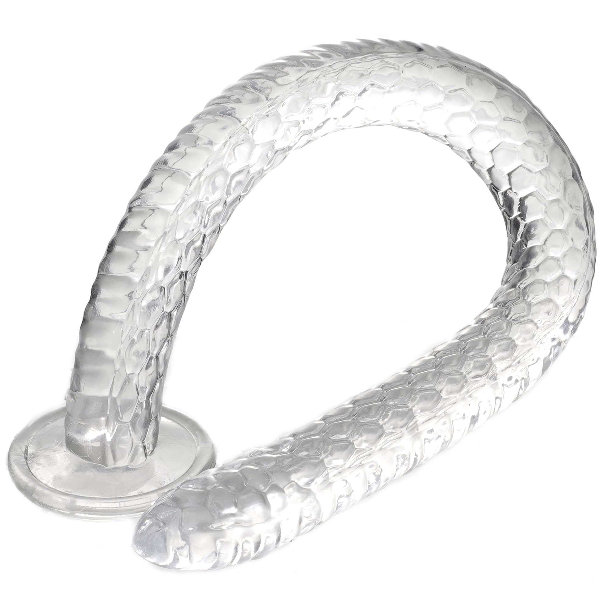 Fallo realistico super lungo con scaglie di drago da 75 cm con ventosa, dildo con punto G flessibile in cristallo per donne e uomini