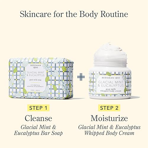Miniatura 50 de Beekman 1802 Barra de jabón corporal de leche de cabra, puro, sin fragancia, 9 onzas, nutre, hidrata e hidrata - Jabón 100% vegetal con ácido