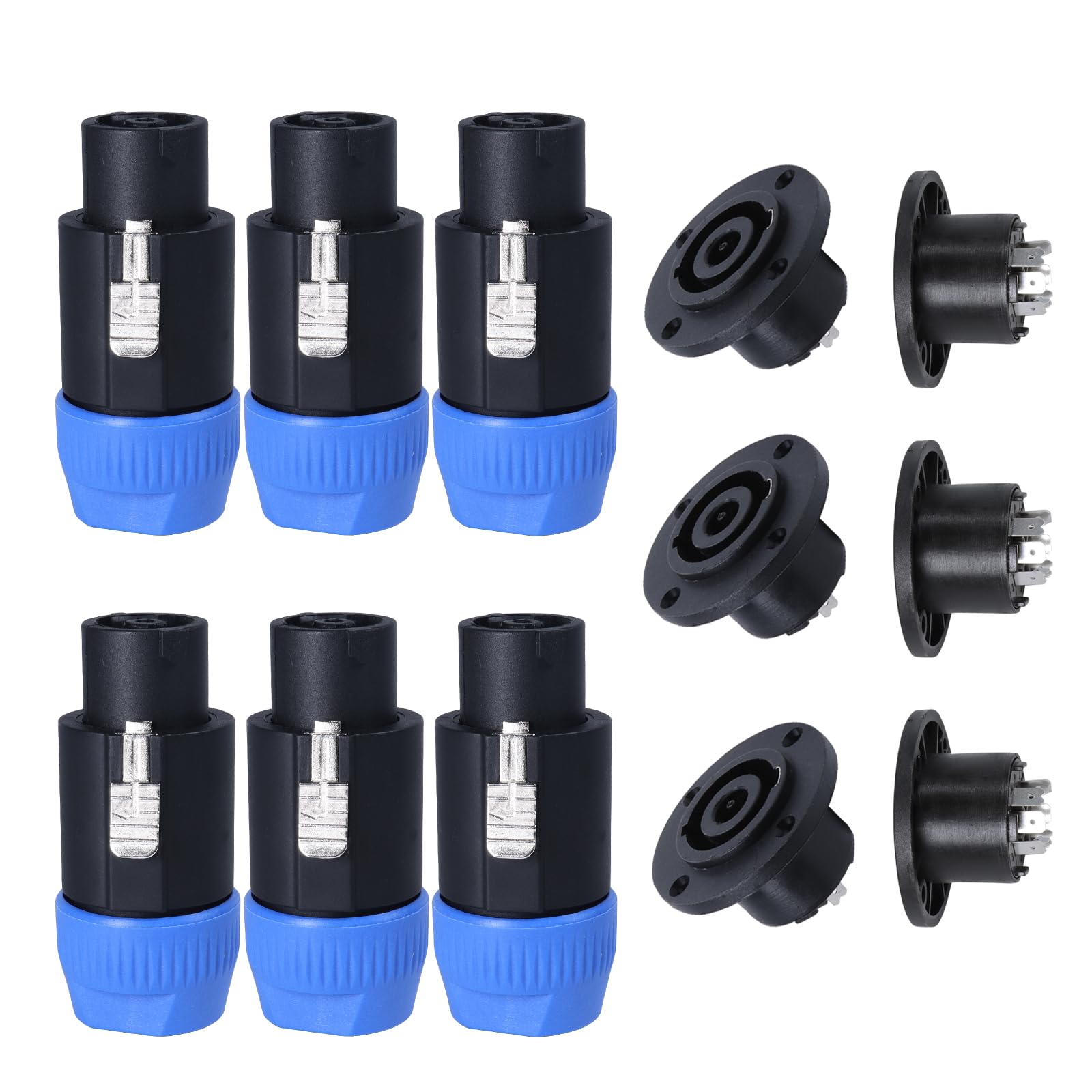 Amazon.com: SUNNAREPOON 8 Pole Speakon Connector Kit, 6 Sets NL8