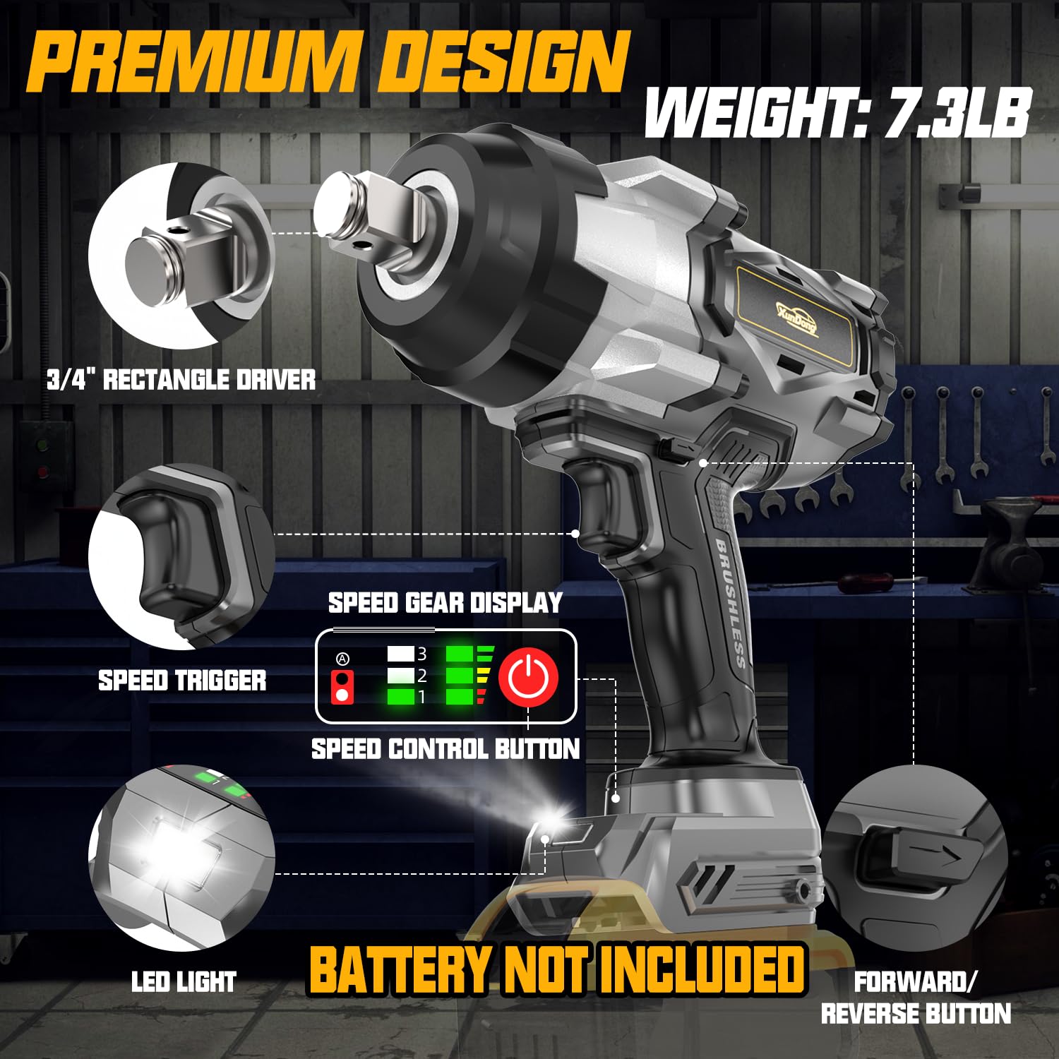 Milwaukee Electric - M18 Fuel 1/2 HIGH Torque Impact Wrench W/FRICTI product image 16