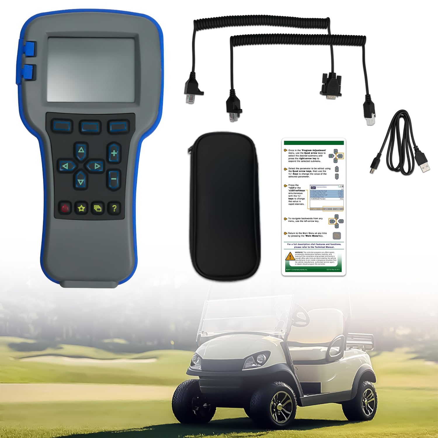 Photo 1 of diiiiig 1313-4331 Handheld Programmer,Golf Car Programmer 1313-4431 1313-4401 1311-4401 New Dealer Access Level Handheld Programmer Compatible for Curtis Electric Forklift ?2020 Club Car Golf cart