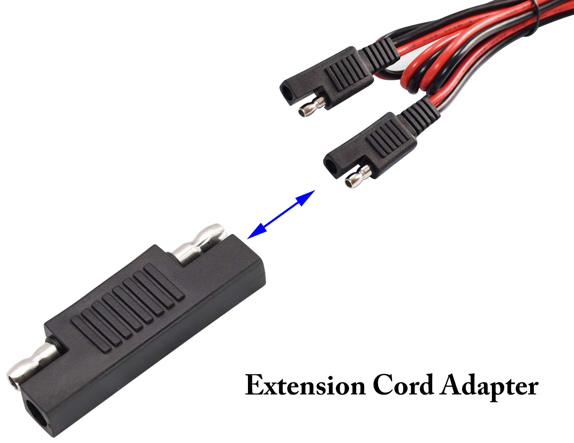 Cavo Adattatore SAE-EC5 15 Cm Con Spina Femmina Per Pannelli Solari E Batterie, 10 AWG Fino A 60A