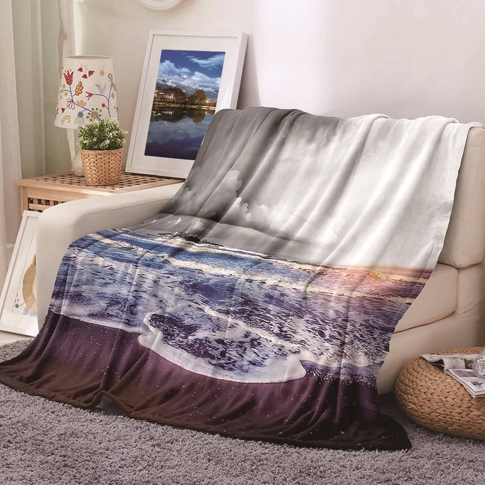 Coperta Microfibra Lavabile Coperta Natalizia Festiva In Flanella, Morbida E Calda Coperta Coperta Divano