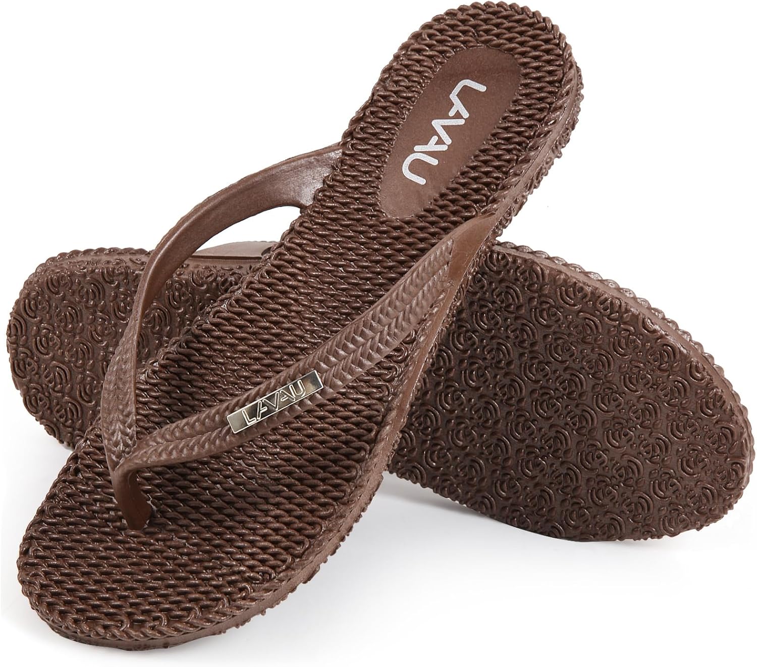 LAVAU Beach Flip Flops for Women Waterproof Non-slip Recyclable