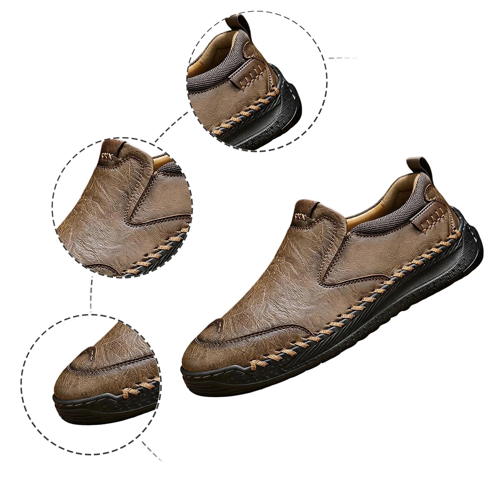 Scarpe da uomo in pelle scamosciata, per Oktoberfest | Scarpe versatili per danza e tempo libero con taglio su misura, adatte per l'Oktoberfest e per l'uso interstagionale