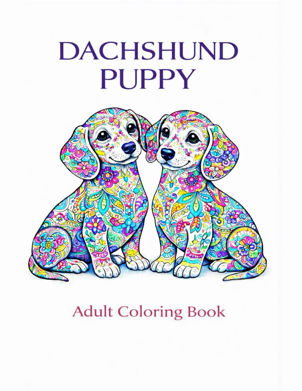 Dachshund Puppy: 30 original illustrations to color, Mandala