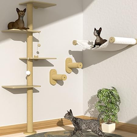 IKARE Cat Wall Shelf with Hammock,Cat Wall Shelves and Perches for Indoor, Mounted Cat Wall Hammock for Climbing, Sleeping and Playing. IKARE Cat Wall Shelf with Hammock,Cat Wall Shelves and Perches for Indoor, Mounted Cat Wall Hammock for Climbing, Sleeping and Playing.