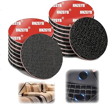 8 Sets Heavy-Duty Adhesive Hook and Loop Strips, High-Bond Fastening Strips, Heat-Resistant & Waterproof, Strong Hold for Indoor/Outdoor Mounting on Glass,Wall, Tile, Metal & More, 2" x 2"