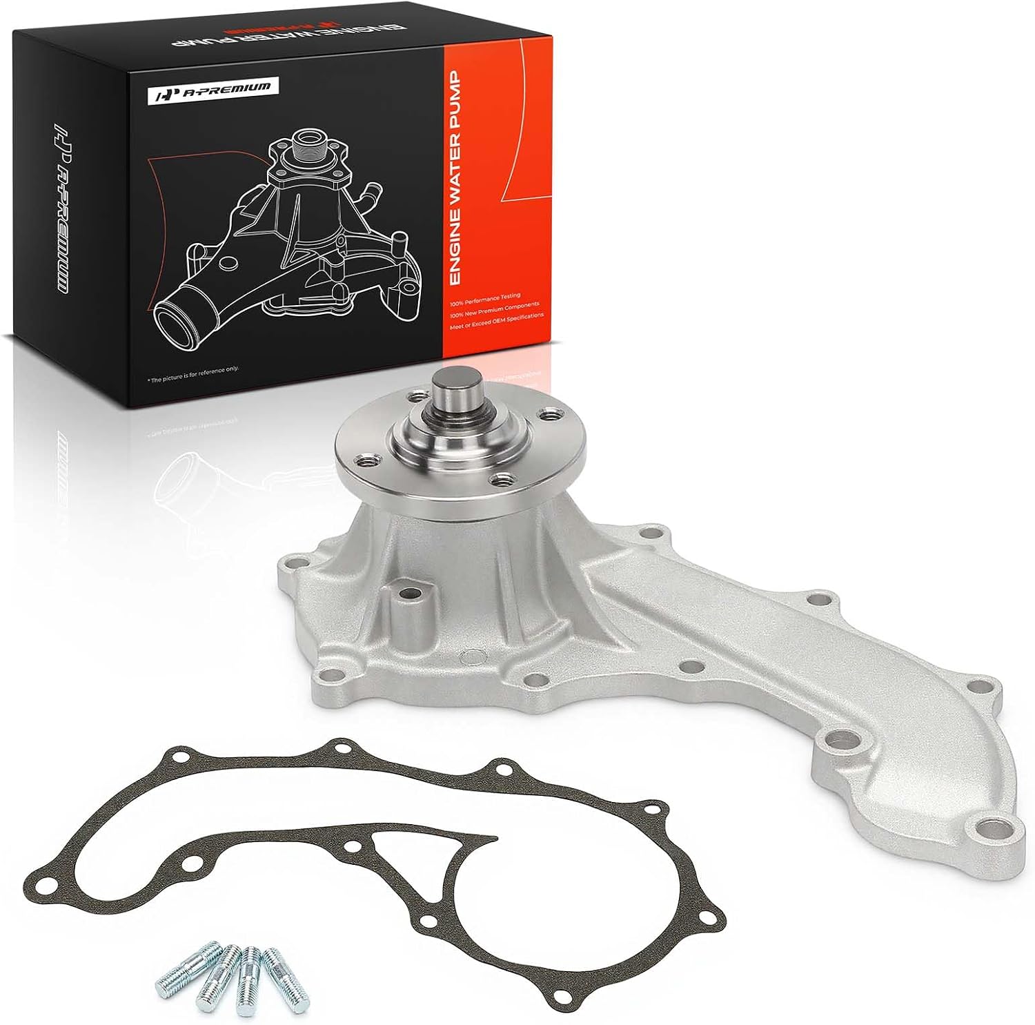 A-Premium Engine Water Pump with Gasket Compatible with Toyota 4Runner 1996-2000 2010 2.7L, T100 1994-1998 2.7L, Tacoma 1995-2022 2.7L 1995-2004 2.4L