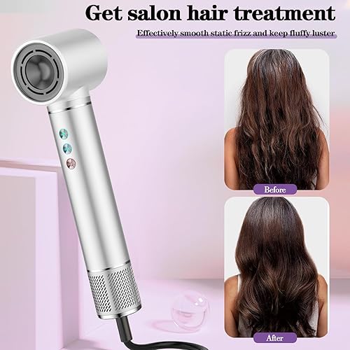 Miniatura 5 de Cepillo secador de aire caliente 5 en 1, cepillo para secador de pelo, varita rizadora, cepillo para alisar, cepillo secador de pelo, secado rápido,