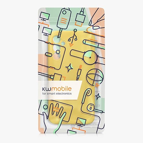 Miniatura 7 de kwmobile Funda compatible con Samsung Galaxy A34 5G - Funda delgada de silicona TPU - Acabado suave al tacto - Amarillo radiante