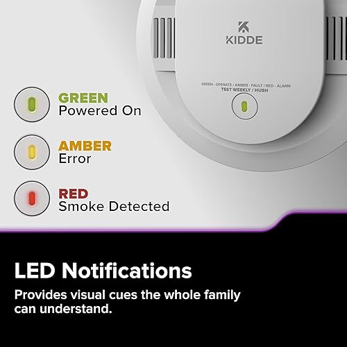 Miniatura 13 de Kidde Detector inteligente de humo y monóxido de carbono habilitado por la aplicación Kidde con cableado, respaldo de batería AA, alertas de voz,