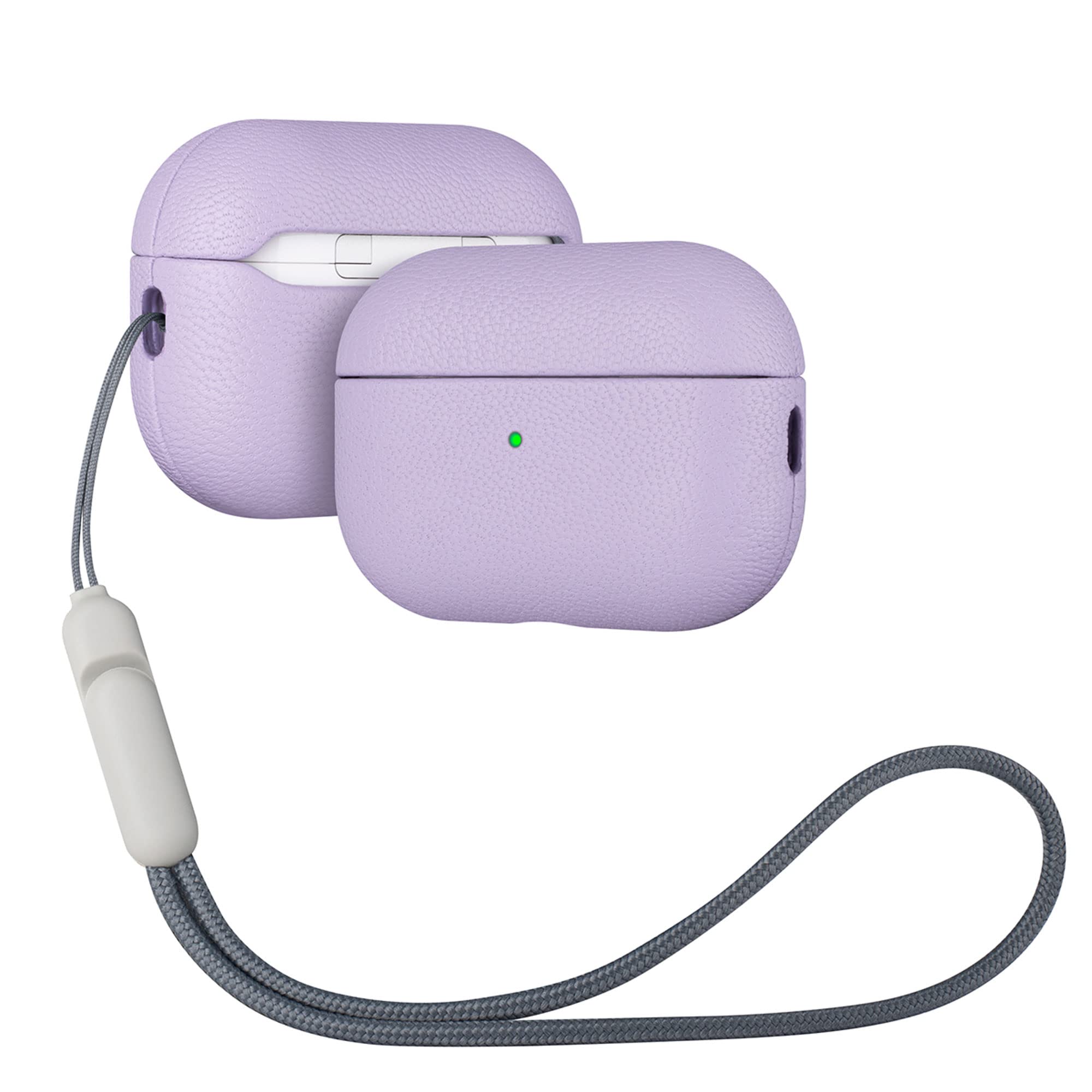 Garegce Coque Pour Apple AirPods 2 & 1, Housses De Protection En Dur PC [Témoin LED Visible] [Supporte La Charge Sans Fil Et Mousqueton] Anti-Rayures